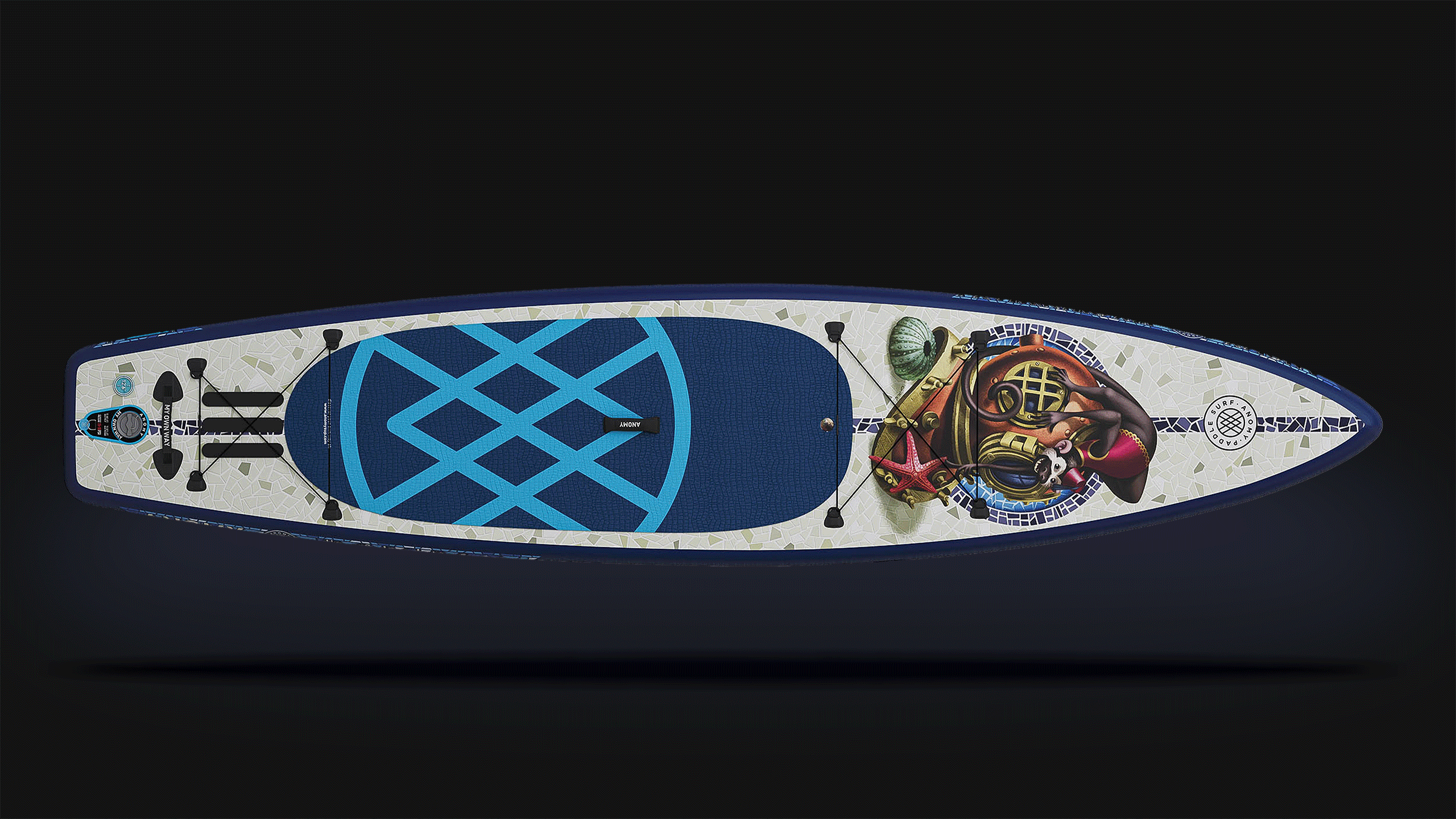 www.davidderamon.com - illustration - paddle surf